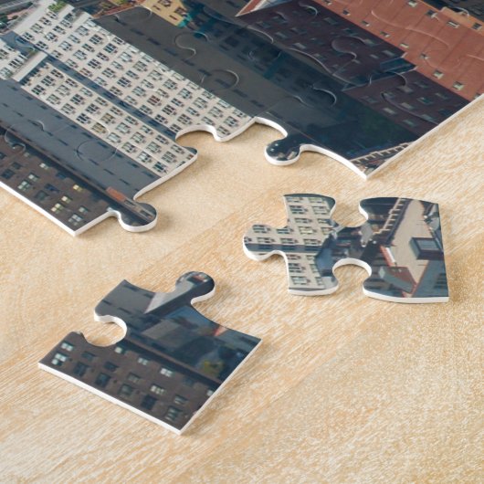 Skyline Manhattan New York. Legpuzzel (Zijkant)