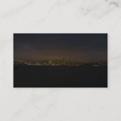 Skyline met verlichte stadskloed in wolken op SA Visitekaartje (Achterkant)