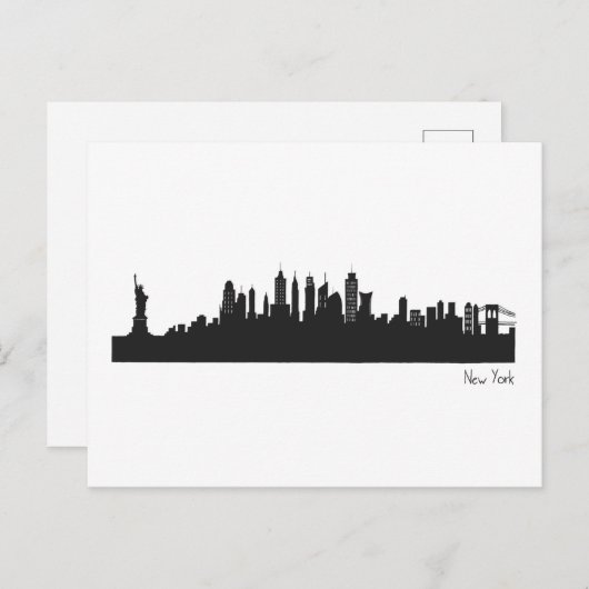 Skyline New York Briefkaart (Voorkant / Achterkant)