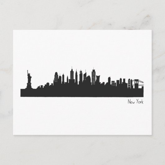 Skyline New York Briefkaart (Voorkant)
