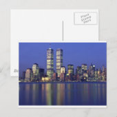 Skyline New York met World Trade Center Briefkaart (Voorkant / Achterkant)