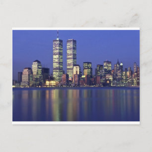 Skyline New York met World Trade Center Briefkaart