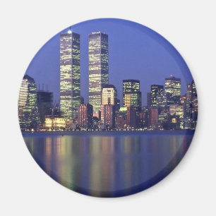 Skyline New York met World Trade Center Magneet