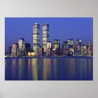 Skyline NYC met World Trade Center Poster