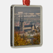 Skyline of Bamberg, Duitsland Metalen Ornament (Rechts)
