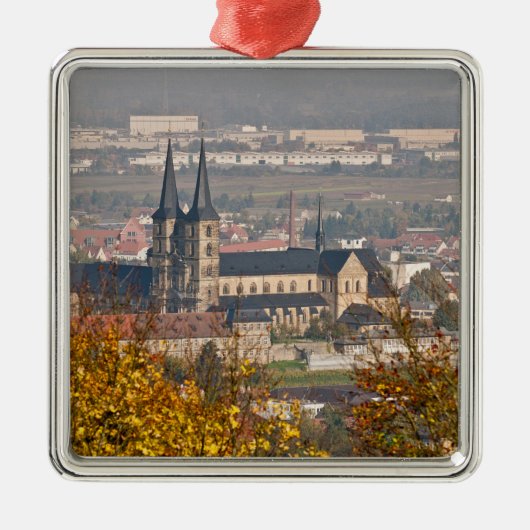 Skyline of Bamberg, Duitsland Metalen Ornament (Voorkant)