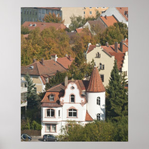 Skyline of Bamberg, Duitsland Poster