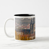 Skyline of Bamberg, Duitsland Tweekleurige Koffiemok (Links)