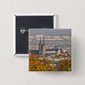 Skyline of Bamberg, Duitsland Vierkante Button 5,1 Cm (Voorkant /achterkant)