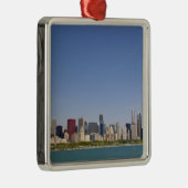 Skyline of Chicago, Illinois, Verenigde Staten. Metalen Ornament (Rechts)