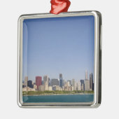 Skyline of Chicago, Illinois, Verenigde Staten. Metalen Ornament (Links)