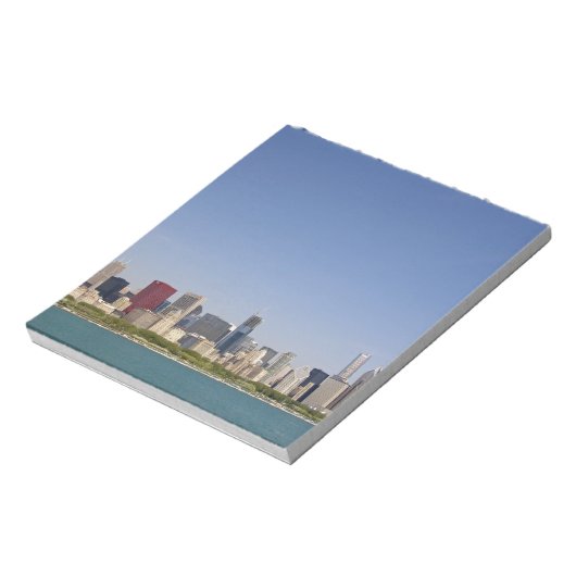 Skyline of Chicago, Illinois, Verenigde Staten. Notitieblok (Linkerzijde)