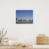 Skyline of Chicago, Illinois, Verenigde Staten. Poster (Keuken)
