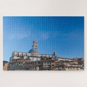 Skyline of city Siena, Toscane, Italië Legpuzzel