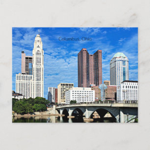 Skyline of Columbus, Ohio Briefkaart