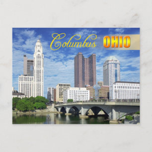 Skyline of Columbus, Ohio Briefkaart