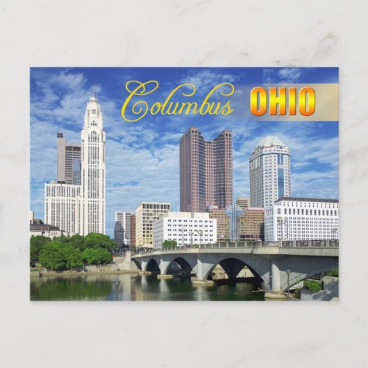 Skyline of Columbus, Ohio Briefkaart (Voorkant)