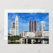 Skyline of Columbus, Ohio Feestdagenkaart (Voorkant / Achterkant)