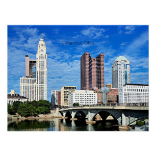 Skyline of Columbus, Ohio Perfect Poster