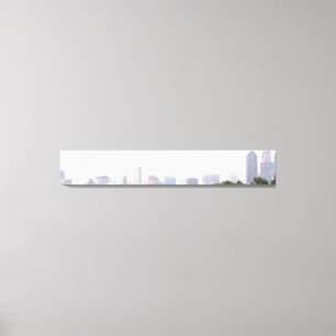 Skyline of Dallas, Texas Canvas Afdruk