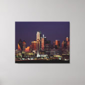 Skyline of Dallas, Texas Canvas Afdruk (Voorkant)