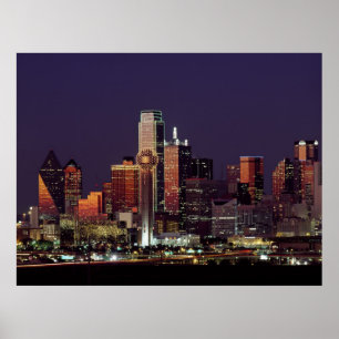 Skyline of Dallas, Texas Poster