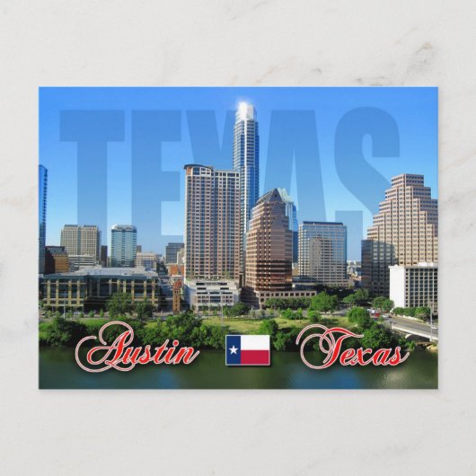 Skyline of Downtown Austin, Texas Briefkaart (Voorkant)