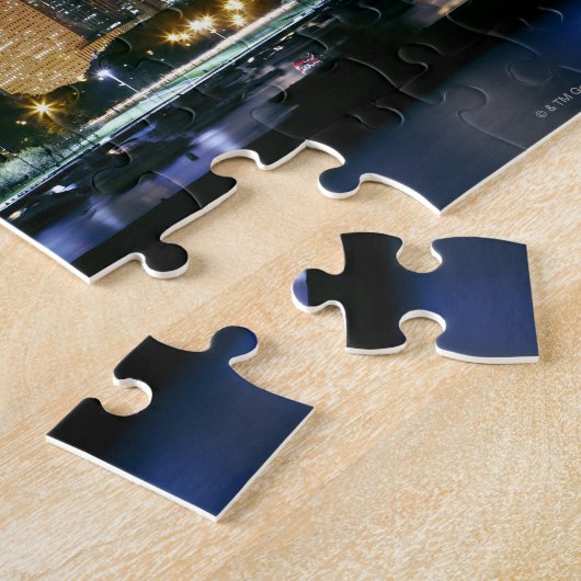 Skyline of Downtown Chicago 's nachts Legpuzzel (Zijkant)