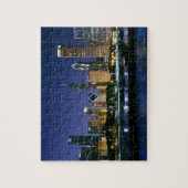 Skyline of Downtown Chicago 's nachts Legpuzzel (Verticaal)