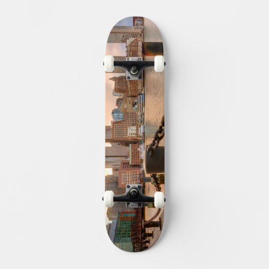 Skyline of Financial District of Boston Persoonlijk Skateboard (Voorkant)