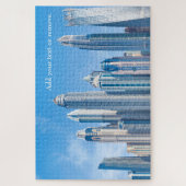 Skyline of futuristic city skyscrapers in Dubai Legpuzzel (Verticaal)