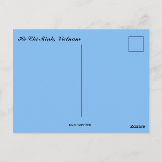 Skyline of Ho Chi Minh City at Night Briefkaart (Achterkant)