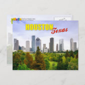 Skyline of Houston, Texas Briefkaart (Voorkant / Achterkant)