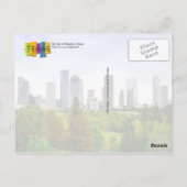 Skyline of Houston, Texas Briefkaart (Achterkant)