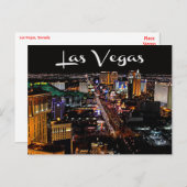 Skyline of Las Vegas, Nevada Casino Briefkaart (Voorkant / Achterkant)