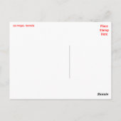 Skyline of Las Vegas, Nevada Casino Briefkaart (Achterkant)