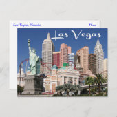 Skyline of Las Vegas, Nevada Casino Briefkaart (Voorkant / Achterkant)