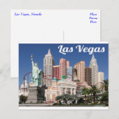 Skyline of Las Vegas, Nevada Casino Postcard Briefkaart (Voorkant / Achterkant)