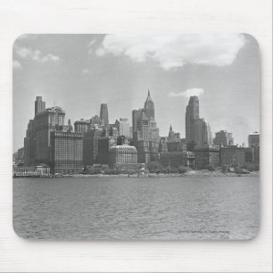 Skyline of Manhattan New York USA B&W Muismat