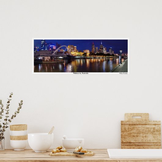 Skyline of Melbourne Panorama Poster (Keuken)
