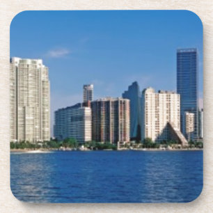 Skyline of Miami Bier Onderzetter