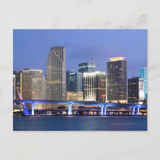 Skyline of Miami Briefkaart (Voorkant)