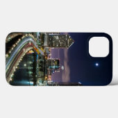 Skyline of Miami city with bridge at night Case-Mate iPhone Case (Achterkant (horizontaal))