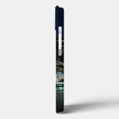 Skyline of Miami city with bridge at night Case-Mate iPhone Case (Achterkant / Links)