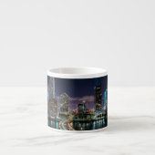 Skyline of Miami city with bridge at night Espresso Kop (Voorkant)