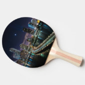 Skyline of Miami city with bridge at night Tafeltennisbatje (Zijkant)