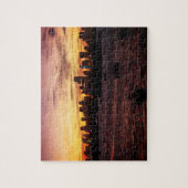 Skyline of Miami Florida at Sunset Legpuzzel (Verticaal)