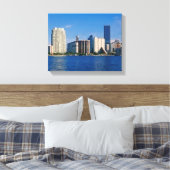 Skyline of Miami, Florida Canvas Afdruk (Insitu (Slaapkamer))