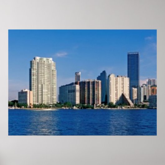 Skyline of Miami, Florida Poster (Voorkant)
