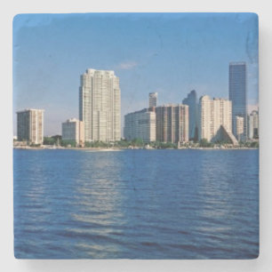 Skyline of Miami Stenen Onderzetter